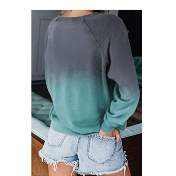 Long Sleeve Casual Solid & Tie Dye Thin Pullover - Picture 2 of 2